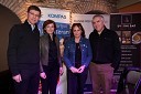 Martin Logar, direktor družbe Summit Avto, soproga dr. Nataša Zabukovec Logar, Barbara Lapajne Predin in Zoran Predin, glasbenik