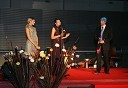 Živa Vadnov, Miss Slovenije 2004, Gordana Sredojevič Goga, glavna in odgovorna urednica revij Smrklja, Eva, Lepa in zdrava in Marko Potrč, moderator Radia City