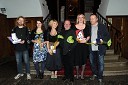 Jaka Andrej Vojevc, režiser, Eva Kraševec, dramaturginja, Vesna Pernarčič, žlahtna komedijantka, Jaša Jamnik, žlahtni režiser, 	Urška Alič Flajnik, direktorica Špas teatra in Matjaž Tribušon, žlahtni komedijant