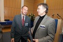 Prof. dr. Franci Čuš, predsednik Upravnega odbora Društva univerzitetnih profesorjev Maribor in prof. dr. Danijel Rebolj, rektor Univerze v Mariboru