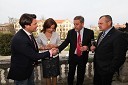 Leo Ivanjko, lastnik družbe Vinag, Suzana Žilič Fišer, generalna direktorica Zavoda Maribor 2012 - EPK, Milan Bandić, župan Zagreba, Franc Kangler, župan Mestne občine Maribor