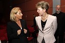 Maria Anselmi, generalna direktorica družbe Bisnode in Sonja Gole, generalna direktorica Adria Mobil d.o.o. ter predsednica sekcije managerk v Združenju Manager