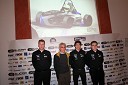 Primož Gorenšek, dr. Jože Flašker, profesor na Fakulteti za strojništvo, Dino Florjančič, študent FS MB in vodja projekta Formula Student, Kristjan Tomaš