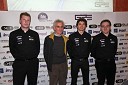 Primož Gorenšek, dr. Jože Flašker, profesor na Fakulteti za strojništvo, Dino Florjančič, študent FS MB in vodja projekta Formula Student, Kristjan Tomaš