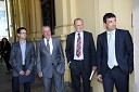 Robert Presker, prorektor za študentske zadeve UM, prof. dr. Martin Lipičnik, dekan Fakultete za logistiko UM, prof. dr. Mirko Pšunder, predsednik Upravnega odbora UM in prof. dr. Tomaž Kern, prorektor UM