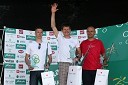 Márton Karsai, 2. mesto v teku na 10 km, Bojan Purgaj, zmagovalec teka na 10 km in Sadet Čaušević, 3. mesto v teku na 10 km