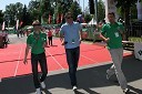 Boštjan Gerlec, vodja prodaje Radenske v Sloveniji, Matjaž Šeško, povezovalec prireditve in ...