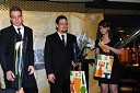 	Ivan Jeger, Bojan Černelč in Daša Režonja, študenti VSGT, nominiranci za Ambasadorja gostoljubja 2012