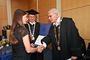 Dr. Brina Dojer, Fakulteta za kemijo in kemijsko tehnologijo UM, prof. dr. Danijel Rebolj, rektor Univerze v Mariboru in prof. dr. Miha Drofenik, Fakulteta za kemijo in kemijsko tehnologijo Univerze v Mariboru 	 
