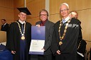 Prof. dr. Danijel Rebolj, rektor Univerze v Mariboru, dr. Samo Lubej, Fakulteta za gradbeništvo UM in prof. dr. Miroslav Premrov, Fakulteta za gradbeništvo UM