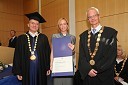 Prof. dr. Danijel Rebolj, rektor Univerze v Mariboru, dr. Erika Kozem Šilih, Fakulteta za gradbeništvo UM in prof. dr. Miroslav Premrov, Fakulteta za gradbeništvo UM