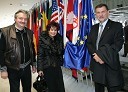 Zdenka Kahne, lastnica in direktorica kozmetike Kahne z možem Marjanom in Rastko Aleš, pomočnik direktorja v komercialnem sektorju Gospodarskega razstavišča