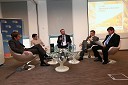 Peter Polanič, predsednik uprave Skupine Panvita, Cvetana Rijavec, Ljubljanske Mlekarne, dr. Emil Erjavec, moderator, Jan-Willem Grievink, CEO FoodService Institute Netherlands, Franci Bogovič, minister za kmetijstvo in okolje