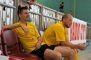 Matej Šoba, novinar Radia City in Robi Fišer, igralec ekipe Maribor Generals