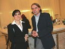 Bojan Labovič, scenarist in režiser z ženo Alenko