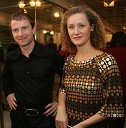 Tomaž Orešič, član uprave Elektro Maribor in Simona Rakuša, voditeljica Dnevnika na TV Slovenija