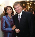 Davorin Kračun, nekdanji veleposlanik Slovenije v ZDA z ženo Andrejo
