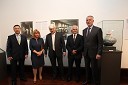 Mag. Anton Balažek, župan Občine Lendava, dr. Orsolya Kovács, umetnostna zgodovinarka Muzeja Zsolnay, László Surján, podpredsednik Evropskega parlamenta, Franc Gerič, direktor Galerije-Muzeja Lendave in dr. Páva Zsolt, župan mesta Pécs