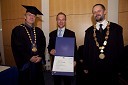 Prof. dr. Danijel Rebolj, rektor Univerze v Mariboru, dr. Aleš Zamuda, Fakulteta za elektrotehniko, računalništvo in informatiko Univerze v Mariboru in prof. dr. Borut Žalik, dekan Fakultete za elektrotehniko, računalništvo in informatiko Univerze v Mariboru