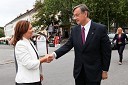 Suzana Žilič Fišer, generalna direktorica Zavoda Maribor 2012 - EPK, dr. Danilo Türk, predsednik Republike Slovenije