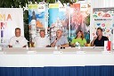 Milan Razdevšek, direktor Zavoda za turizem Maribor, Franc Kangler, župan Mestne občine Maribor, Ivan Dabo, župan mesta Novalja, Tatjana Peranić Samaržija, direktorica TZ Novalja ter Andrej Okreša, novinar Radia City in povezovalec dogodka
