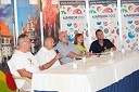 Milan Razdevšek, direktor Zavoda za turizem Maribor, Franc Kangler, župan Mestne občine Maribor, Ivan Dabo, župan mesta Novalja, Tatjana Peranić Samaržija, direktorica TZ Novalja ter Andrej Okreša, novinar Radia City in povezovalec dogodka
