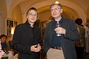 Klemen Ramovš, direktor in umetiški vodja festivala Seviqc Brežice in Louis Engelen, veleposlanik Belgije v Sloveniji