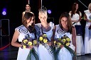 Ariana Hodžič, prva spremljevalka Miss Slovenije za Miss Alpe Adria International 2012, Debora Bržan, Miss Slovenije za Miss Alpe Adria International 2012 in Ana Popović, druga spremljevalka Miss Slovenije za Miss Alpe Adria International 2012