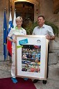 Urška Žolnir, judoistka in Zoran Janković, župan Mestne občine Ljubljana