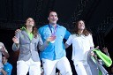 Sara Isakovič, plavalka, Primož Kozmus, metalec kladiva in Raša Sraka Vuković, judoistka