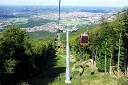 Pohorska vzpenjača in pogled na mesto