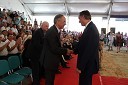 Janez Erjavec, direktor Pomurskega sejma in dr. Danilo Türk, predsednik Republike Slovenije