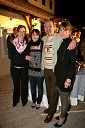 Miladin Letić, umetnik z ženo, hčerko ter njeno prijateljico