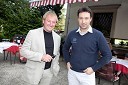 Bojan Križaj, nekdanji smučar in Boštjan Luznar, vodja golf igrišča Bled