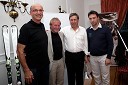 Heinz Slesak, generalni direktor Porsche Slovenija d.o.o., Bojan Križaj, nekdanji smučar, ... in Boštjan Luznar, vodja golf igrišča Bled