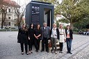Helenca Kerin, Živa Gajšek, Mojca Kac, avtorice projekta, Werner Nussmüller, arhitekt, Metka Sitar, Maša Malovrh, Nataša Šprah Horvat