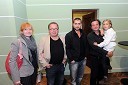 Mateja Pucko, igralka, Jaša Jamnik, Andrej Murenc, igralec, Vojko Belšak, igralec s hčerko