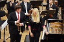 Franc Kosem, trobentač in Ana Šinkovec, pianistka