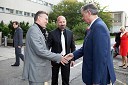 Prof. dr. Danijel Rebolj, rektor Univerze v Mariboru, prof. dr. Niko Samec, dekan Fakultete za strojništvo UM in dr. Danilo Türk, predsednik RS