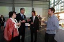 Barbara Miklič Türk, soprog dr. Danilo Türk, predsednik Republike Slovenije, Roman Ferenčak, direktor in lastnik Ocean Orchids ter Tomaž Jevšnik, Ocean Orchids d.o.o