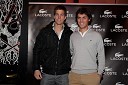 Aljaž Bedene, tenisač in  Stefano Colombo, Lacoste Italija