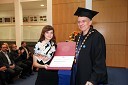 Anamarija Jeler, Fakulteta za naravoslovje in matematiko Univerze v Mariboru in prof. dr. Danijel Rebolj, rektor Univerze v Mariboru