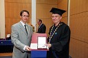 Boris Lahovnik, Fakulteta za elektrotehniko, računalništvo in informatiko Univerze v Mariboru in prof. dr. Danijel Rebolj, rektor Univerze v Mariboru
