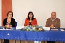 Vanja Borovac, samostojna svetovalka za promocijo Univerze v Mariboru, Dr. Lidija Hauptman, avtorica monografije in Prof. Dr. Dejan Škorjanc, prorektor za študijsko dejavnost Univerze v Mariboru