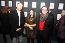 Mitja Čander, programski direktor javnega zavoda EPK Maribor 2012, Jasmina Cibic, vizualni umetnik in avtorica razstave ter Tevž Logar, direktor ŠKUC-a