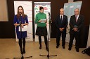 Nataša Kos, pomočnica programskega direktorja Zavoda Maribor 2012 - EPK, Barbara Juršič, tolmačka za portugalski jezik, Antonio Magalhaes, župan Guimaraesa in Joao Serro, predsednik fundacije