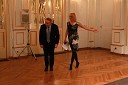 Garry Kasparov in  Ksenija Horvat Petrovčič, voditeljica