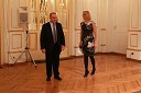 Garry Kasparov in  Ksenija Horvat Petrovčič, voditeljica