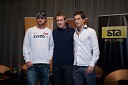 Blaž Kavčič, tenisač, Gregor Žemlja, tenisač in Aljaž Bedene, tenisač