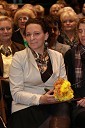 Jasmina Roter, prejemnica Zahvalne listine za Darovalca leta 2012 v imenu fundacije Utrip Humanosti